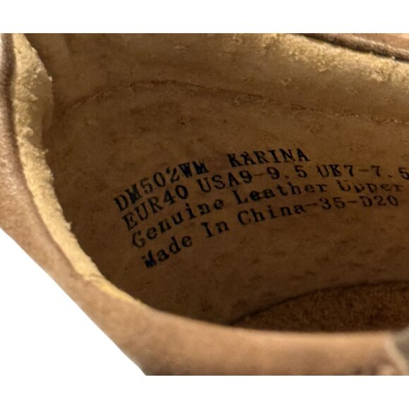 Aetrex  Womens Brown Leather Slip-On Shoes With Braided Decorative Size 9 - Picture 9 of 9